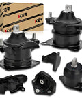 Honda Accord 3.0L Engine Motor Mount Set Six Piece Drop In Ready Replacement Kit For Auto Transmission Fits 2003 2007