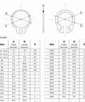 Technical diagram of All In One External Circlips Retaining Rings Kit M5 To M20 Stainless Steel Heavy Duty 65Mn for Shafts and Housings