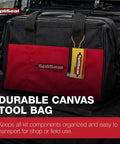 Pro Grade Wiring Splice And Sealing Kit with durable canvas tool bag for automotive and marine repairs.