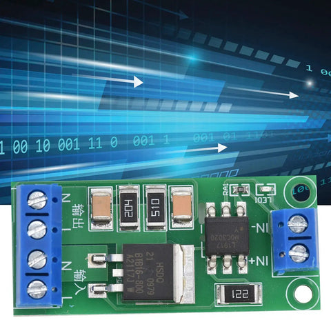 Three Point Three Volt To Twenty Four Volt SCR Module With Optocoupler Isolation High Power Signal Converter green board