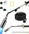 Beast Mode Heavy Duty Propane Weed Burner Torch With 1,800,000 BTU Flame Thrower Built In Igniter, hose and wrench set