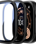 Apple Watch Ultra 49mm Screen Protector With Titanium Alloy Frame And 9H Tempered Glass For Ultra 3 2 1 Military Grade Protection