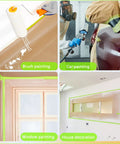 Pro Grade PreTaped Masking Paper And Tape Set 6 Rolls Of 18 Inch By 50 Feet used in painting wall, car, window, house decor