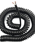 Rock Solid Retractable Coiled Power Cord with Copper Core and Hella Tough Plastic Body for Smooth Spring Spiral Stretch to 20 Meters coiled cable