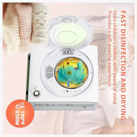 Compact 2 In 1 Washer And Dryer Combo With Instant Quick Wash And Bulky Bedding Capacity clean drying cycle for children's clothes.