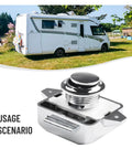 Push Button Latch Kit With 10 Drawer Locks For RVs Boats And Wardrobe Doors Easy Push Release Switches shown with RV