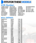 Upgraded Mass Airflow Sensor 22680 7S000 MAF Sensor Fits Nissan Altima Maxima Sentra 350Z 370Z Xterra Murano Infiniti G37 G35 Direct Fit Replacement For Smooth Idle Better MPG And Reliable Performance fitment chart