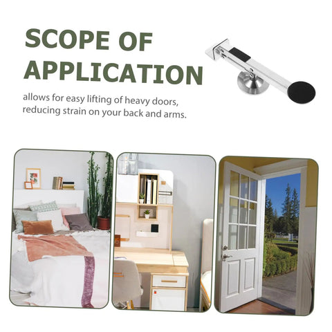 Multi Function Door Lifter Tool For Drywall Panels And Door Installation Help Heavy Duty Board Raiser with application images.