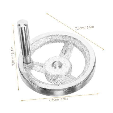 Crank Handle Handwheel for Lathe Carbon Steel Revolving Knob Edge Design Easy to Install Versatile for Milling Machines