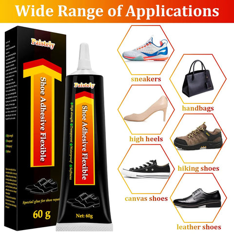 Transparent Shoe Glue For Repairs High Strength Polyurethane Adhesive For Shoes Boots Leather And More Waterproof 60g Pack