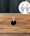 Stainless Steel Toggle Latches With Dual Spring Design 2 Pairs Keyless Buckles securing wooden case