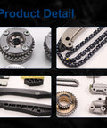 Beefed Up Mercedes Benz 4.7L V8 Turbo M278 Timing Chain Kit With Camshaft Adjuster Sprocket Includes Chains Tensioners Guides
