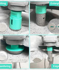 Pro Grade Diamond Core Drill Bit Set 6Pc Tile Hole Saw Kit for Porcelain, Ceramic, Marble and Concrete Drilling in action