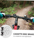 Mountain bike handlebars with Heavy Duty Mechanical Disc Brake Set For Mountain Bike Front And Rear, Rock Solid Aluminum Brake Kit.