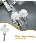 Rock Solid 2 Pack Heavy Duty Closet Door Roller Guides with durable plastic wheels for sliding doors and accordion panels.