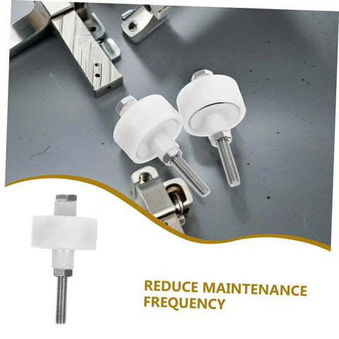 Rock Solid 2 Pack Heavy Duty Closet Door Roller Guides with durable plastic wheels for sliding doors and accordion panels.