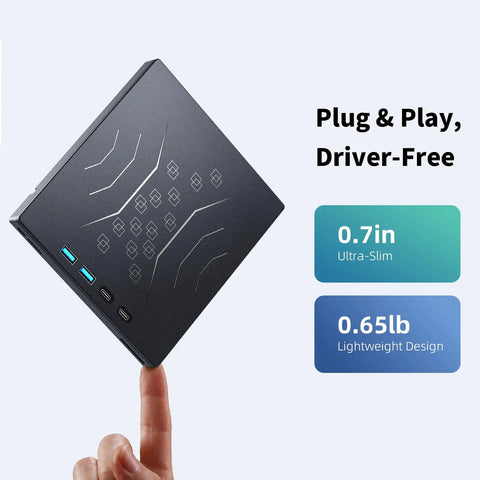 External Blu Ray Drive With 100GB Disc Read Write And 3D Blu Ray Burner Plug And Play Ready Reads Blu Ray At Up To 6X And DVDs At Up To 8X Perfect For Massive Backups Media Archiving And High Quality 3D Blu Ray Playback, ultra-slim black external drive