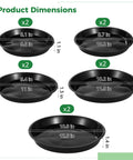 10 Round Stepping Stone Molds Set With 5 Sizes From Eight Point One To Ten Point Eight Inches Reusable Plastic Concrete Molds