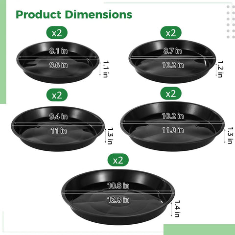 10 Round Stepping Stone Molds Set With 5 Sizes From Eight Point One To Ten Point Eight Inches Reusable Plastic Concrete Molds