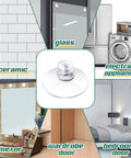 Heavy Duty 20 Piece Suction Cups With Screws 40mm Clear Pvc Sucker Pads for bathroom use on glass and ceramic surfaces.