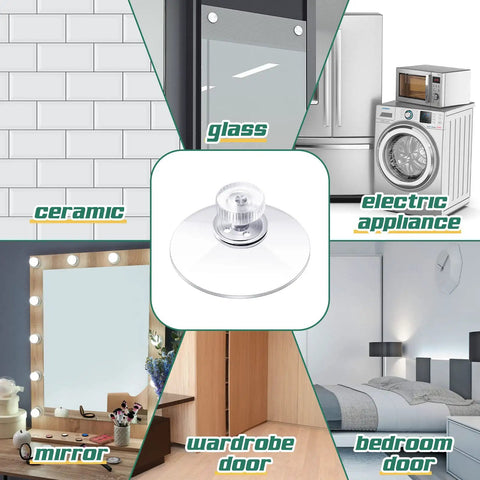 Heavy Duty 20 Piece Suction Cups With Screws 40mm Clear Pvc Sucker Pads for bathroom use on glass and ceramic surfaces.