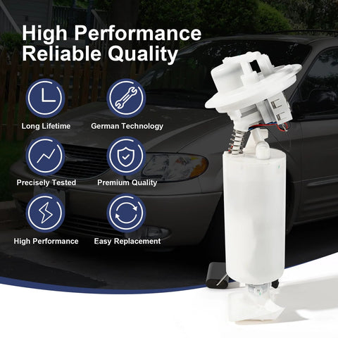 Electric Fuel Pump Assembly With Sending Unit And O Ring For 2004 2007 Chrysler Town And Country Voyager Dodge Caravan
