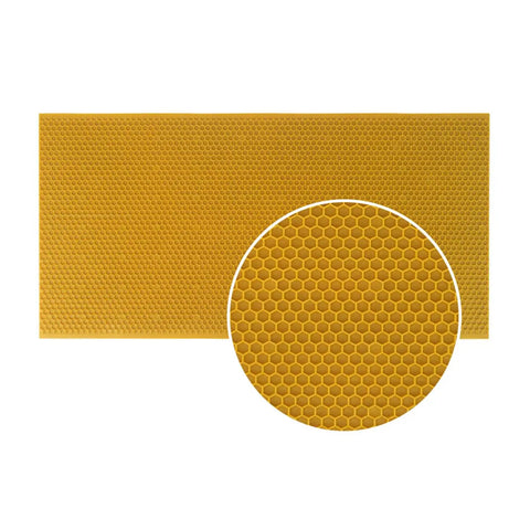 Beekeeping Essentials Waxed Foundation Sheets 8.5 Inch Deep, 20 Pack for Beehive Frames, Beeswax Coated Plastic Foundation