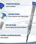 Magnetic Precision Screwdriver Set 6 Piece Mini Repair Kit With S2 Alloy Steel Bits Includes 3 Phillips PH00 PH0 PH1 And 3 Slotted SL1.5 SL2.0 SL2.5 For Phone Computer Watch Eyeglasses And Electronics features anti-slip design and rotatable bottom.