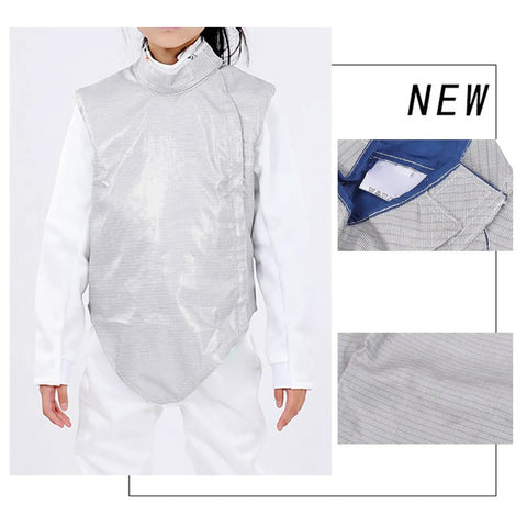 Fencing Lame Jacket Electric Foil Gear With Adjustable Collar For Competition Training Non Washable Metal Vest Right Hand Size 50