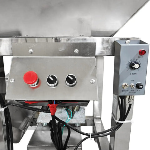 Control panel of Rugged 220V 1 Phase Bucket Elevator Material Conveyor With 94 Point 5 Inch Lift Height And 400W Motor.