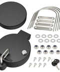 6-Inch PVC Conduit Carrier Kit With Aluminum End Caps, Locking Latch, Weather-Resistant Gasket, No Drilling Required, kit components