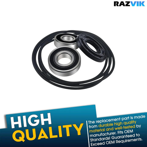 Front Load Washer Dryer Tub Bearings Seal Kit Compatible With Lg Kenmore, featuring durable metal bearings and rubber seals.