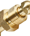 Brass nitrogen regulator valve close-up with threaded hex fitting