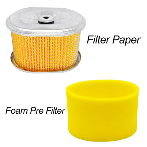 Air Filter For Honda GX Series Engines GX120 To GX200 5.5HP 6.5HP Fits Predator Hemi premium filter paper and foam pre-filter