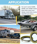 Application of 4 Pack 10 36 Lot Of 4 Double Lip Grease Seals 2.25 By 3.376 Inch For Trailer Hub Bearings Protection in trucks and boat axles