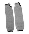Heavy Duty Cut Resistant Arm Sleeves With Thumb Hole And No Sweat Breathable Design For Mechanics And Craftsmen, grey mesh fabric.