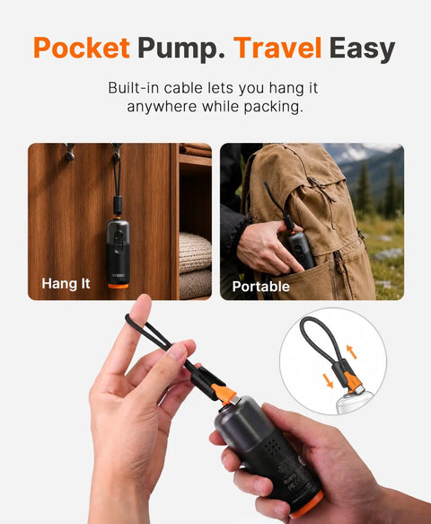 15 Pack Travel Vacuum Storage Bags With Dual Power Pump For Clothes Space Saver Compression Bags USB Powered pump details
