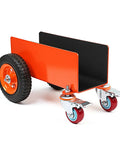 Heavy Duty Panel Dolly With Brake, 1200 Lbs Capacity, Four Wheel Slab Cart With 8 Inch Pneumatic Wheels, Steel Construction
