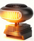 Portable 21V Car Heater And Defroster With 170W Rapid Warm Up Fan, Battery powered heater for car cabin warmth.