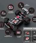 All Terrain 1:18 RC Truck With 40 KPH High Speed 4WD Off Road Electric Vehicle Dual Rechargeable Batteries 2.4GHz Remote Control Car chassis and parts