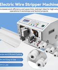 Electric Wire Stripper Machine For 0.1 To 6 Mm Wires 30 AWG To 10 AWG Automatic Cable Stripping Tool Speedy And Efficient For Leftover Cable Recycling In High Volume Shops