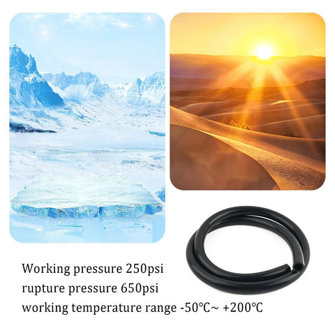 Silicone radiator heater hose, 5 ft long, 3/4 in ID, black coil for automotive cooling