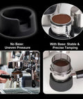 Rock Solid Tamper Base For Luxe Cafe Espresso Makers Japanese Silicone LSR Molded For No Wobble Stable Tamping Display
