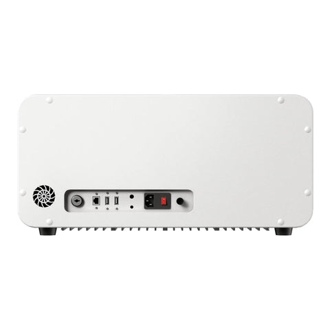Back view of 55W Desktop CO2 Laser Engraver for Wood Acrylic Leather cutting with ports and power switch.