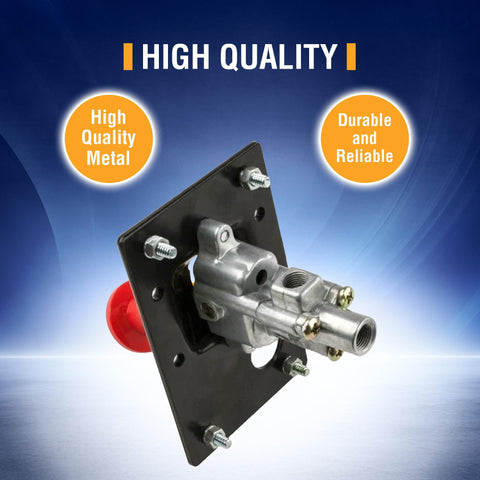 PTO Air Shift Control Valve Three Way With Positive Locking And Spring Loaded Safety Knob One Eighth Inch NPT Port Two Pack Heavy Duty Tough As Nails Replaces Parker Chelsea 328863X 118373 L40716 Ideal For Tractor Hydraulics And Industrial Equipment