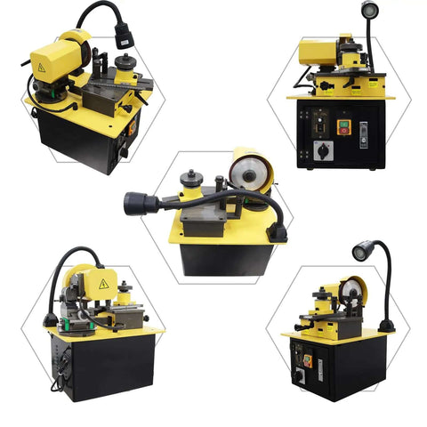 Pro Grade Electric Saw Blade Sharpener For Welding And Hacksaw Teeth With Built In LED Lamp and Diamond Grinding Wheel.