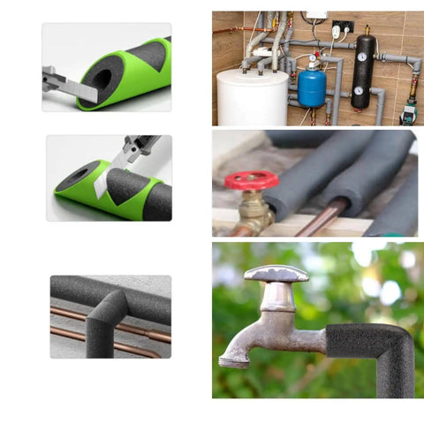 Six Piece Pipe Insulation Cutting Guide Set For 15mm To 53mm Foam Pipes No Guesswork Precision Cutter Tools With Built In Alignment