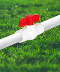 Five Pack Three Quarter Inch PVC Ball Valves With Slip Ends For Water Lines 150 Psi Rating Socket Fittings Pipe Fittings Manual On Off Toggle