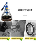 Hydraulic Gear Puller Set With 2/3 Jaw Bearing Puller Kit demonstrating pulling applications on axles and pulleys.