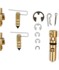 37-119 Renew Kit Carburetor Rebuild Kit With Step By Step Instructions And Tuning Guide, brass components and parts display